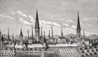 View of Dortmund, after a copper engraving in 'Theatrum Geographicum' by P. Bertius, from 'Le Moyen Age et la Renaissance' by Paul Lacroix (1806-84) published 1847 (litho)