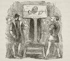 Man locked in a pillory, from 'The National and Domestic History of England' by William Hickman Smith Aubrey (1858-1916) published London, c.1890 (litho)
