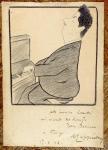 Caricature of Giacomo Puccini (1858-1924), 1898 (pencil on paper)