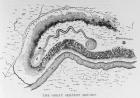 The Great Serpent Mound, near Locust Grove, Ohio, 2nd century BC, from 'Narrative and Critical History of America', pub. in 1889 (engraving)