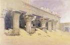 Portico of the Temple of Edfu, Upper Egypt, from "Egypt and Nubia", Vol.1 (litho)