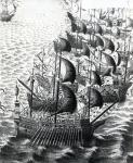 The Spanish Armada, 19th Century (engraving)