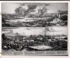 Dutch Attack on the River Medway, 20th and 21st June 1667, engraved by Nicolas Visscher (1618-1709) (engraving) (b/w photo)