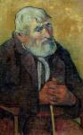 Portrait of an Old Man with a Stick, 1889-90 (oil on canvas)