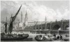 Old London Bridge, from Southwark, 1829 (engraving)