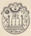 Masonic seal, from 'The History of Freemasonry, volume III', published by Thomas C. Jack, London, 1883 (litho)