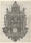 Coat of arms of the Antwerp Guild of Saint Luke, 1526 (engraving)