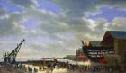 The Launch of 'Le Friedland' at Cherbourg, 4th April 1840, c.1840-54 (oil on canvas)