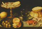 Still Life with Fruit and Shellfish (oil on panel)