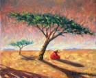 African Afternoon, 2003 (oil on canvas)