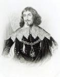 Portrait of Philip Herbert (1584-1650) 1st Earl of Montgomery and 4th Earl of Pembroke, from 'Lodge's British Portraits', 1823 (engraving) (b/w photo)