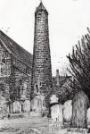 Brechin Round Tower Scotland, 2007, (ink on paper)