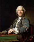 Christoph Willibald Gluck (1714-87) at the spinet, 1775 (oil on canvas)