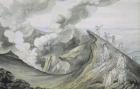 The Ascent of Vesuvius, 1785-91 (w/c over graphite on paper)