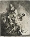 Lot and His Daughters, 1631 (etching)