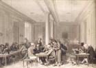 Interior of a Parisian Cafe, c.1815 (w/c on paper)