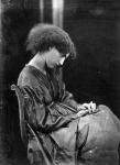 Jane Morris, posed by Dante Gabriel Rossetti, 1865 (albumen print)