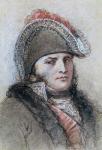 Portrait of Marshal Davout, Prince d'Echmuhl (pen & ink and wash on paper)