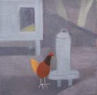 Potager Chicken, 2014, (oil on canvas)