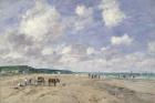 The Beach at Tourgeville, 1893 (oil on canvas)