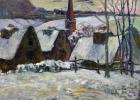 Breton village under snow, 1894 (oil on canvas)