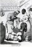 Massacar Oil, an oily puff for soft heads, 1814 (etching)