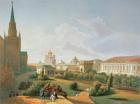 The Alexander Garden in Moscow, printed by Jacottet and Bachelier, 1830 (colour litho)