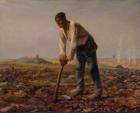 Man with a Hoe, c.1860-62 (oil on canvas)