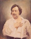 Portrait of Honore de Balzac (1799-1850) after a daguerreotype (oil on canvas)