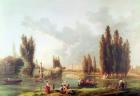 The Park and Chateau at Mereville (oil on canvas)