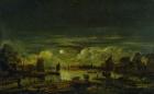 Moonlit Landscape (oil on oak panel)