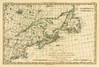 Eastern Canada, Newfoundland, Nova Scotia and St John Island, from 'Atlas de Toutes les Parties Connues du Globe Terrestre' by Guillaume Raynal (1713-96), published J L Pellet, Geneva, 1780 (coloured engraving)