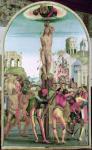 The Martyrdom of St. Sebastian (oil on panel)