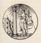 Masonic seal, 1780, from 'The History of Freemasonry, volume III', published by Thomas C. Jack, London, 1883 (litho)