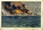 Bombardment of Fort Sumter, Charleston Harbour, 12th & 13th April 1861, pub. by Currier & Ives (colour litho)