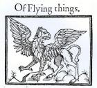 A Griffin (woodcut) (b/w photo)