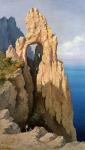 Rocks at Capri (oil on canvas)