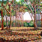 Line of Trees, 2009 (oil on canvas)