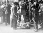 Scene at a Suffragette Demonstration (b/w photo)