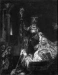 Presentation in the Temple, 1654 (mezzotint) (b/w photo)