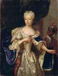 Portrait of Princess Charlotte of Brunswick-Luneburg, 1728 (oil on canvas) (see 347496 for pair)