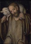The Good Shepherd (oil on panel)