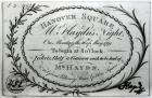 Ticket to 'Mr. Haydn's Night' in Hanover Square, 16th May 1791 (engraving) (b/w photo)