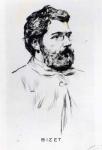 Portrait of Georges Bizet (1838-75) (litho)