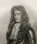 King James II, engraved by Bocquet, from 'A Catalogue of the Royal and Noble Authors', published 1806 (litho)