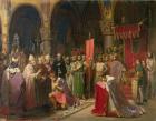 Louis VII (c.1120-1180) the Young, King of France Taking the Banner in St. Denis in 1147, 1840 (oil on canvas)