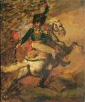 The Charging Chasseur (oil on canvas)