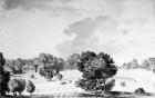Bulstrode Park, Buckinghamshire, 1781 (pen, ink and wash on paper)