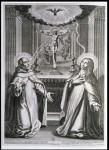 St. John of the Cross and St. Theresa of Avila (engraving)