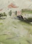 Towards Tower Bridge, 2014, (oil on canvas)
